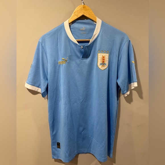 Puma Uruguay Men's Home 22-23 Football Soccer Jersey - Picture 3 of 10